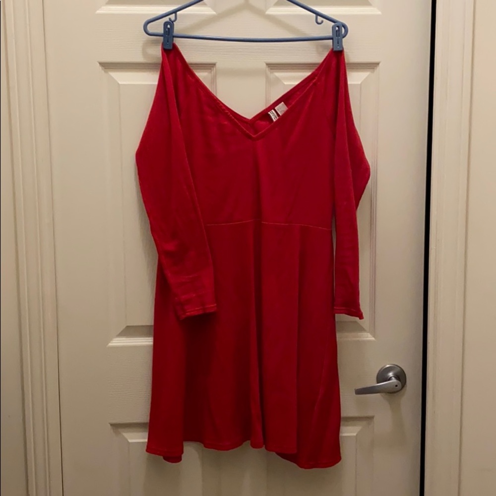 Off the Shoulder Red Dress